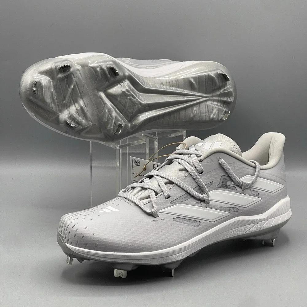 Adidas Baseball‎ Cleats Men's 7.5 Metal adizero Afterburner 9 Silver IG2311 NEW